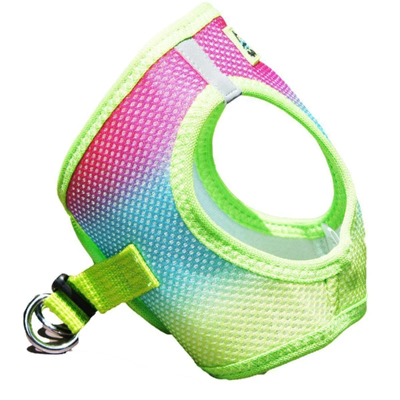 ---American River Ombre Dog Harness Rainbow