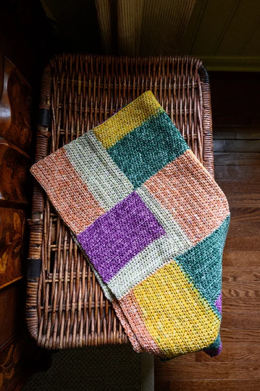 - Organic cotton dog bibsShaded Squares Baby Throw (Crochet)