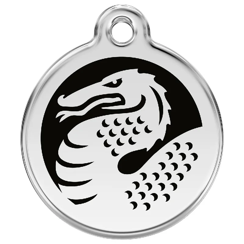 - Cat anti-jump window safety netStainless Steel And Enamel Dragon Black Dog ID Tag