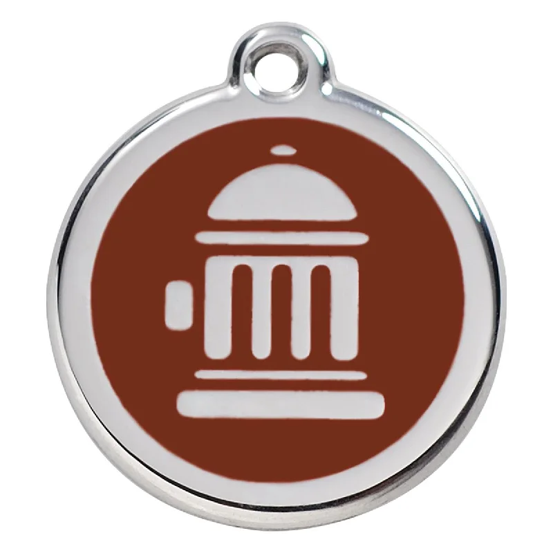 - Cat hair ball removal and hair removal creamStainless Steel And Enamel Fire Hydrant Brown Dog ID Tag - Cat hair ball removal and hair removal creamStainless Steel And Enamel Fire Hydrant Brown Dog ID Tag