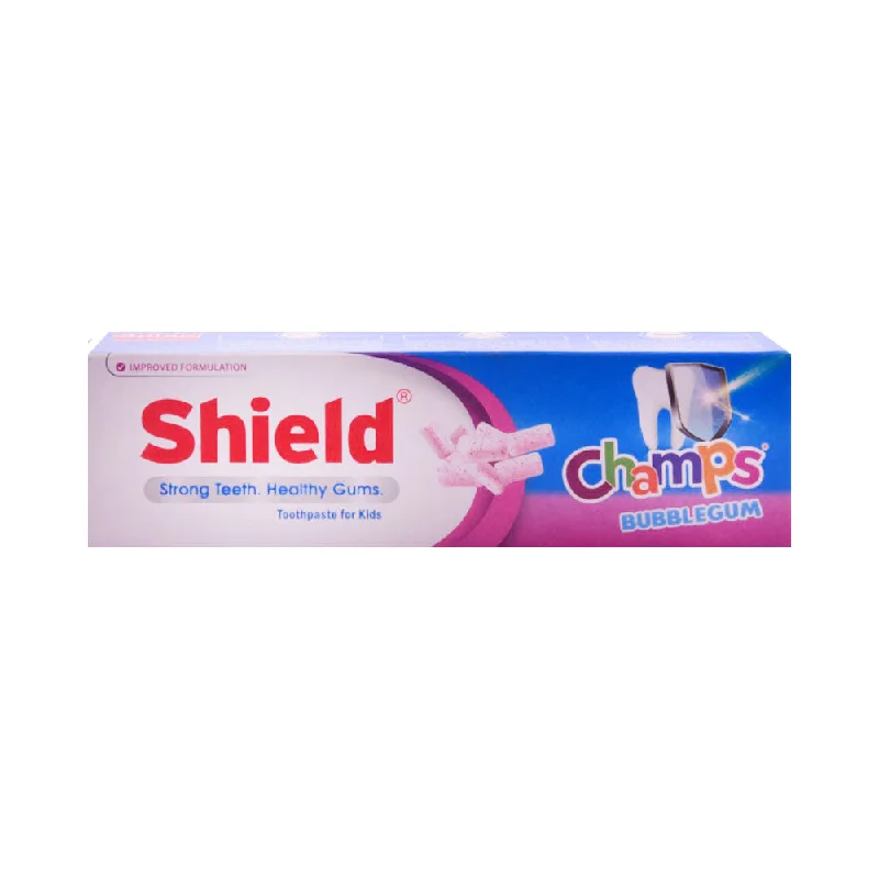 ---SHIELD CHAMPS BUBBLE GUM TOOTH PASTE 60 GM