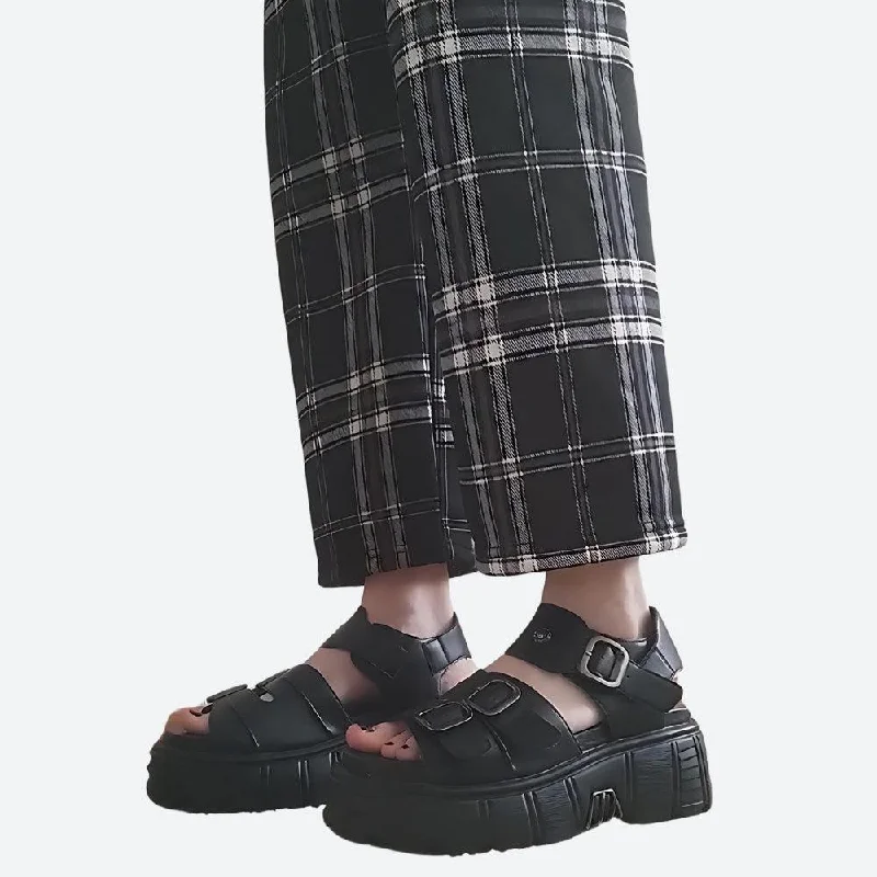 - Degradable pet feces bagGrunge Belted Platform Sandals