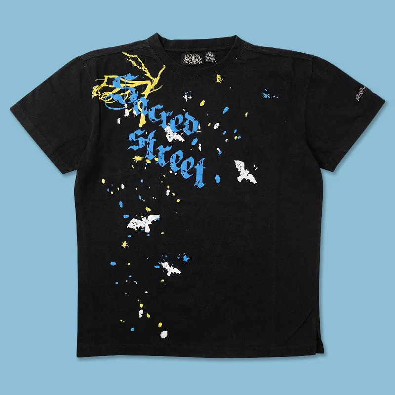 - ​​Pet toys under    yuanY2K Raw Blue T-Shirt XLarge