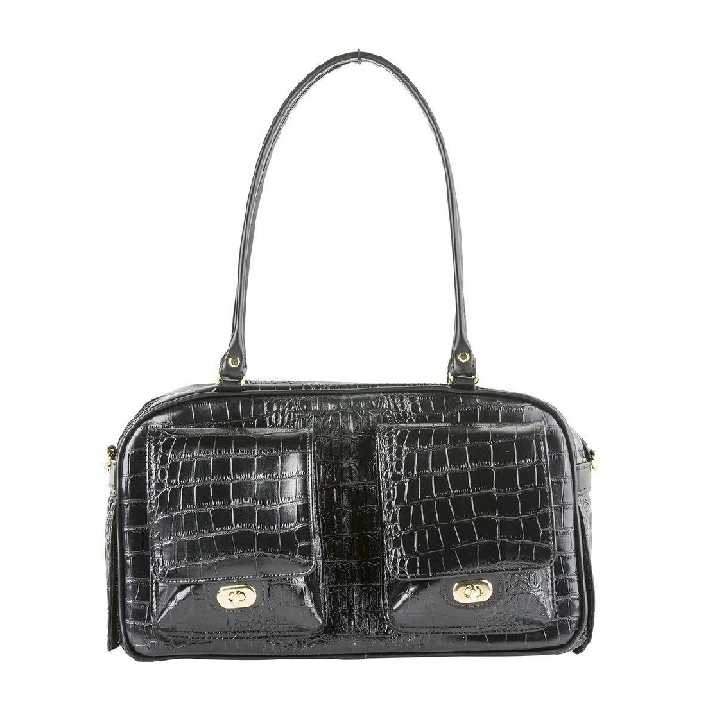 Pet ProductsPetote Marlee Dog Carrier Black Croco