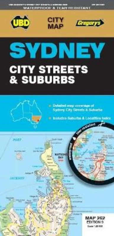 - Pet monitor with cameraSydney City Streets & Suburbs Map 262 9th (waterproof)