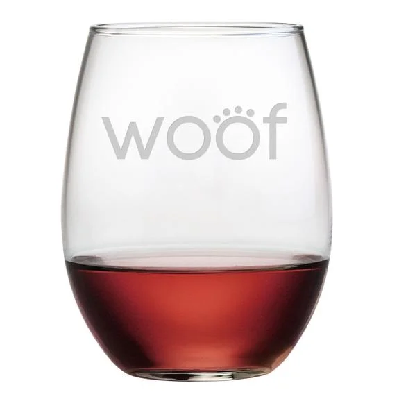 - Parrot climbing and standing wooden frameWoof Stemless Wine Glasses, Set Of 4