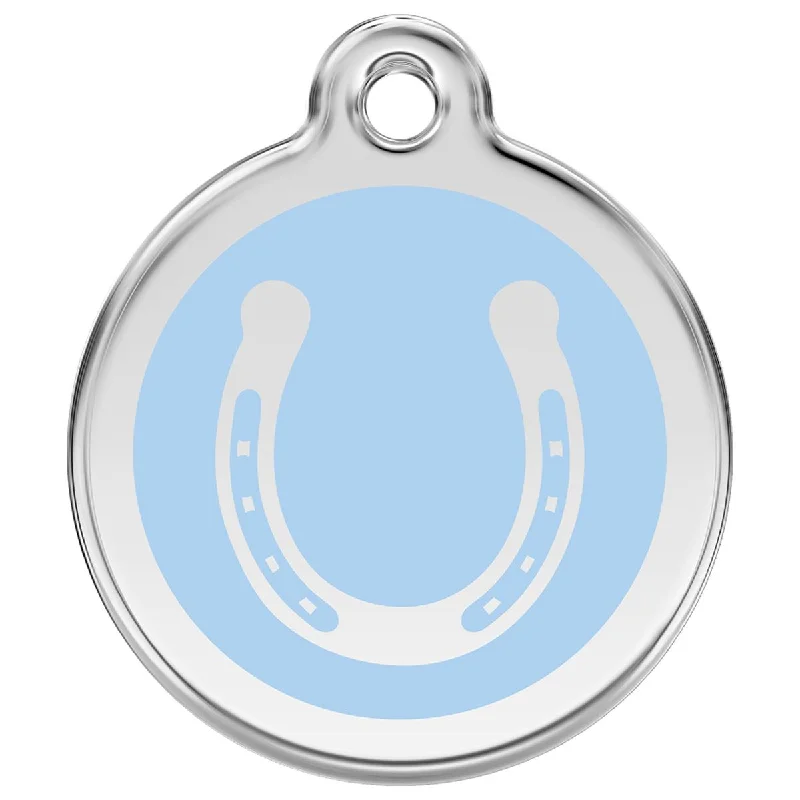 - Durable nylon dog leash wholesaleStainless Steel And Enamel Horseshoe Light Blue Dog ID Tag - Durable nylon dog leash wholesaleStainless Steel And Enamel Horseshoe Light Blue Dog ID Tag