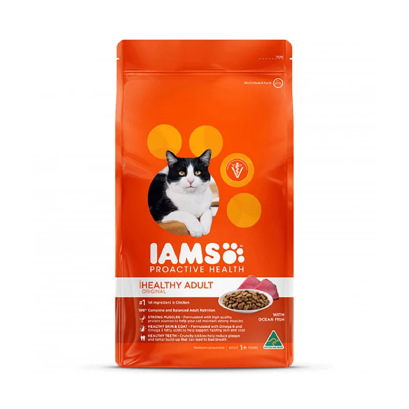    - High-protein cat food  Iams Adult Cat Chicken With Ocean Fish