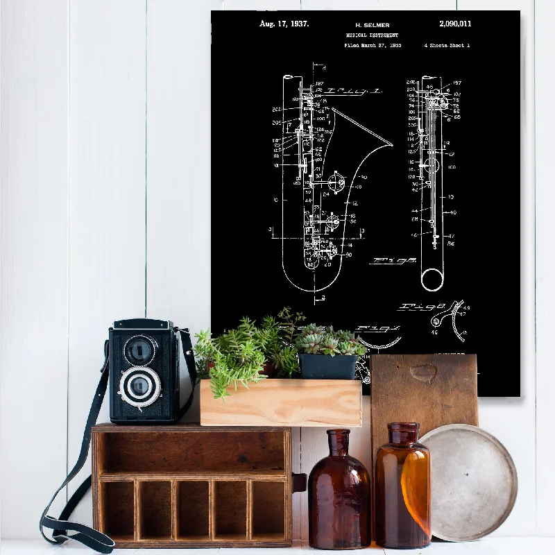 - Air box TSA certified check-inSaxophone Canvas Patent Print