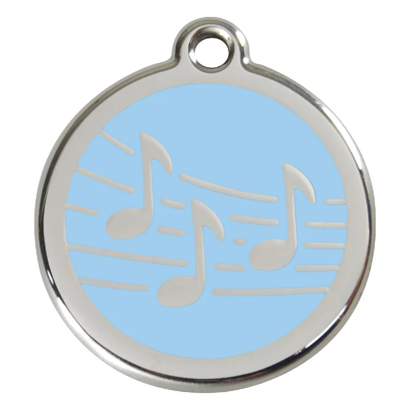- Degradable pet feces bagStainless Steel And Enamel Music Light Blue Dog ID Tag