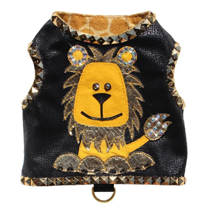 - Summer pet ice matCouture Lion Microsuede Studded Dog Harness Vest