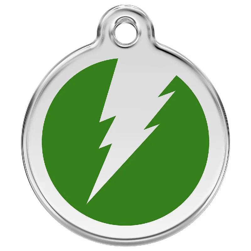 - Solid wood cat climbing frame customizedStainless Steel And Enamel Flash Green Dog ID Tag
