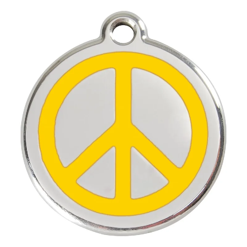 - Smart cat litter box with automatic cleaningStainless Steel And Enamel Peace Sign Yellow Dog ID Tag
