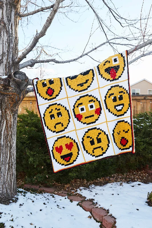 - Pet tear stain cleaning wipesCrochet Kit - Emoji Emotions Afghan