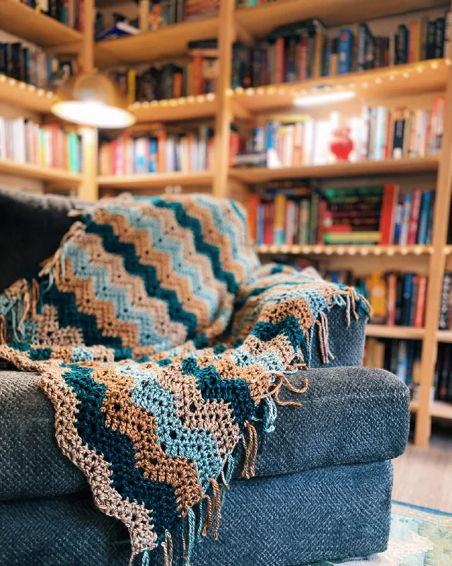 ---Crochet Kit - Easy Ripple Throw
