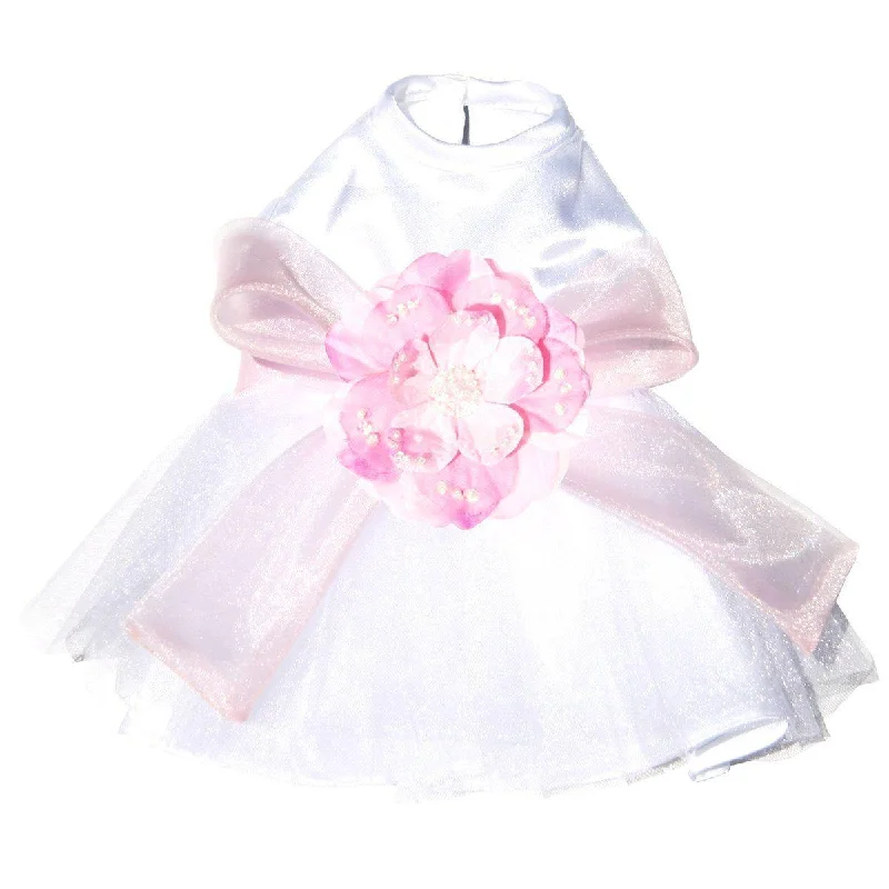 - Dog disposable foam shower gelThe Madeleine Dog Dress With Light Pink Sash