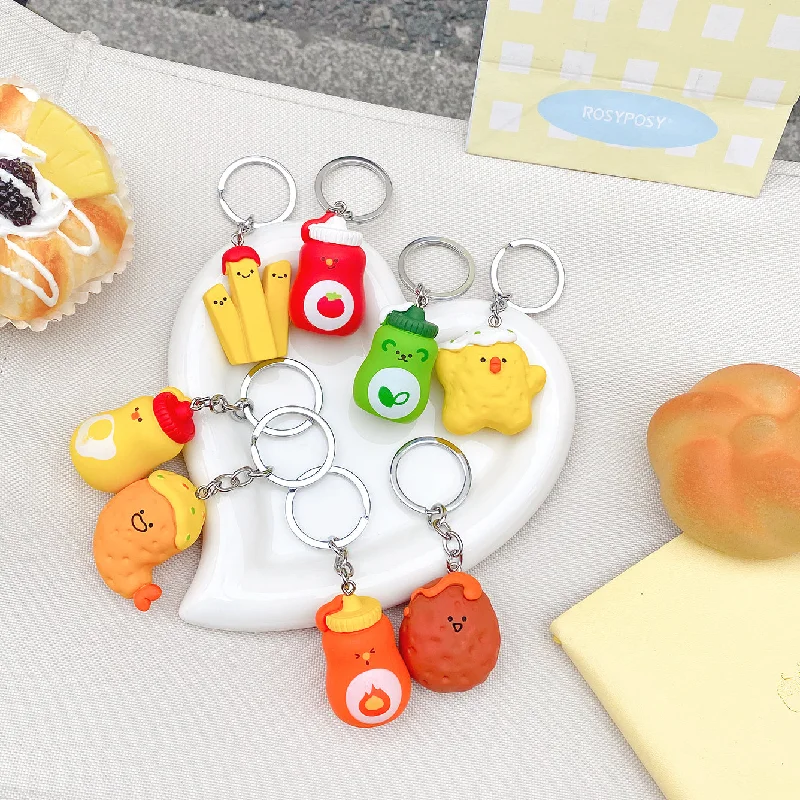   . **Pet water dispenser is silent**Mima Fast Food Set Keyring