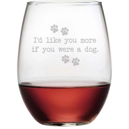  -Anti-scratch scratching board AND cat bed in oneI'd Like You More Stemless Wine Glasses, Set Of 4