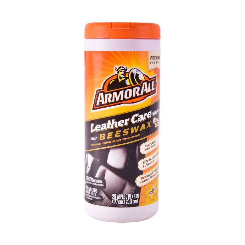 Pet ProductsARMORALL LEATHER CARE WIPES WITH BEESWAX17.7CM X 20.3CM