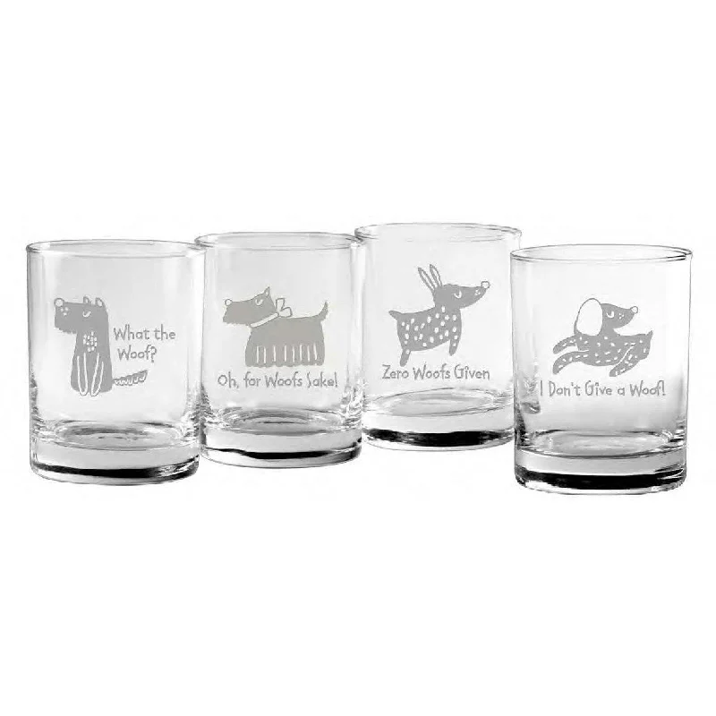 - Custom pet birthday cakeWhat The Woof Assortment Rock Glasses, Set Of 4