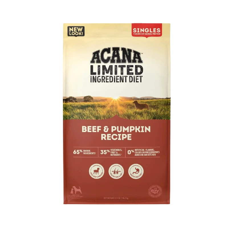 - The effect of dog food on dental healthAcana Limited Ingredient Beef & Pumpkin Dry Dog Food
