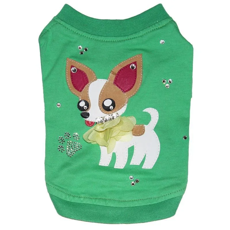 - Automatic induction pet water dispenserChihuahua Art Lime Green Dog Shirt