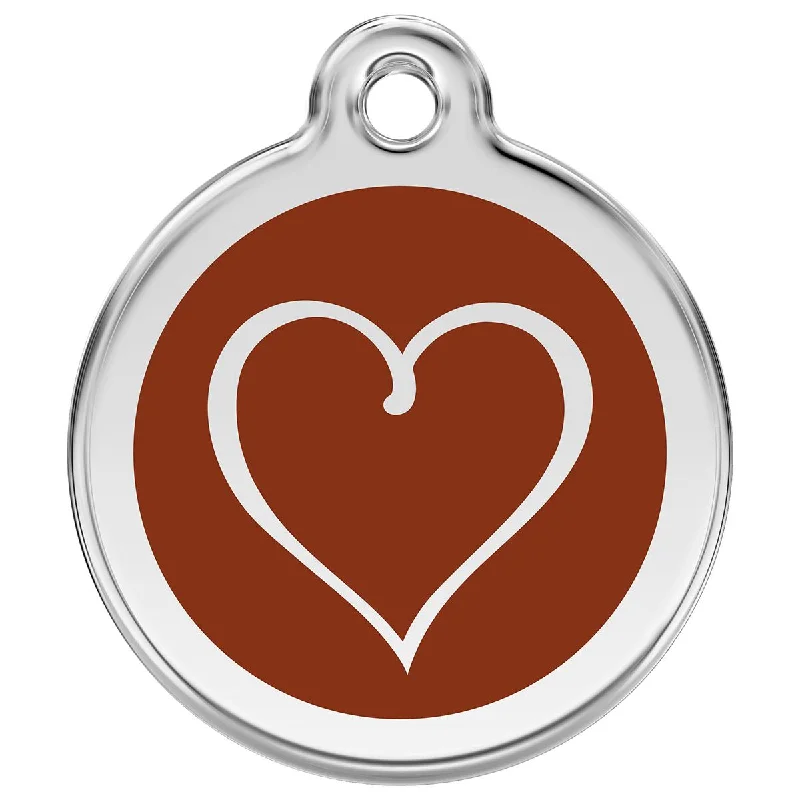- Pet stroller can be taken on the planeStainless Steel And Enamel Tribal Heart Brown Dog ID Tag - Pet stroller can be taken on the planeStainless Steel And Enamel Tribal Heart Brown Dog ID Tag