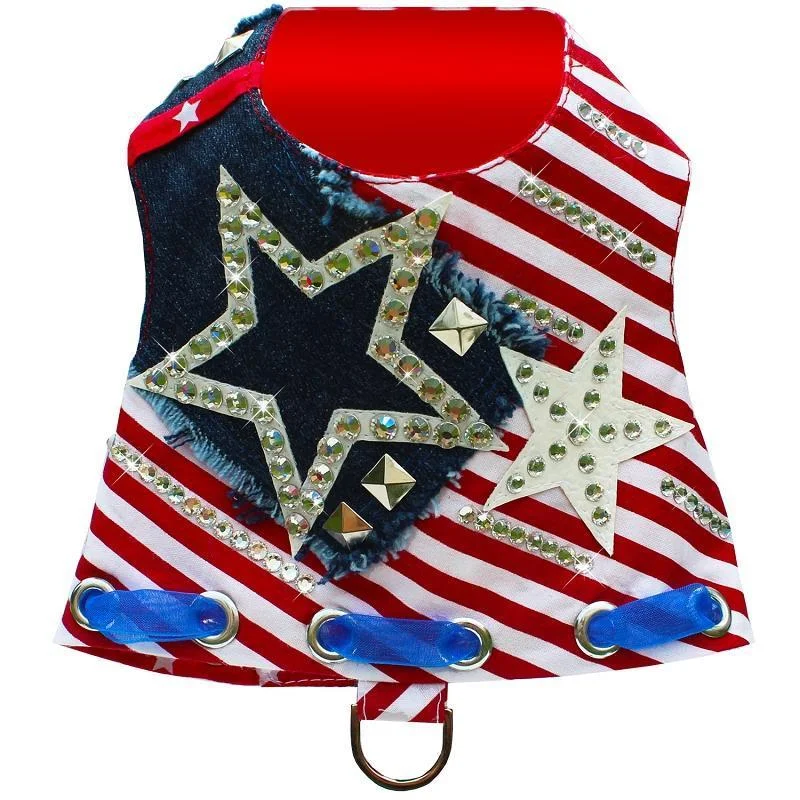 - Natural latex pet mattress4th Of July Star Freedom Dog Harness Vest