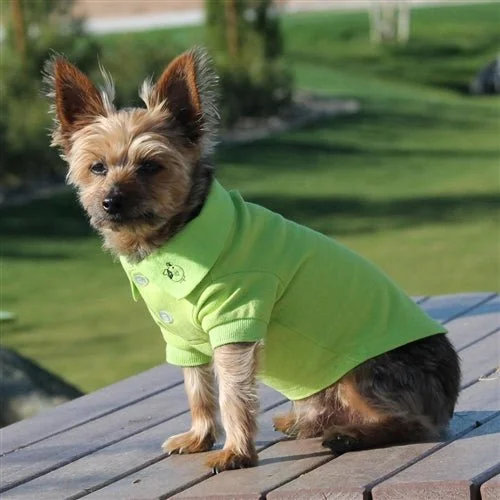 Classification by function or use:Solid Dog Polos - Green Flash