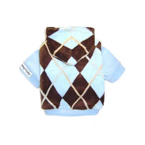 - Rabbit grass rack to prevent waste food boxWhisper Fleece Argyle Dog Hoodie