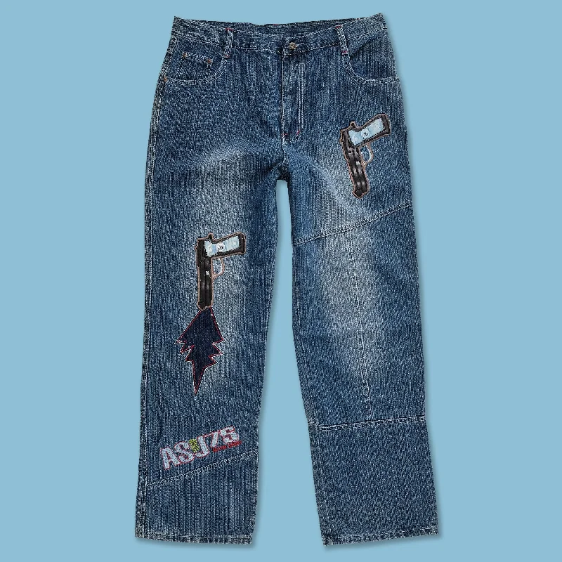 - Parrot climbing and standing wooden frameVintage Duolummei Baggy Jeans 36x32