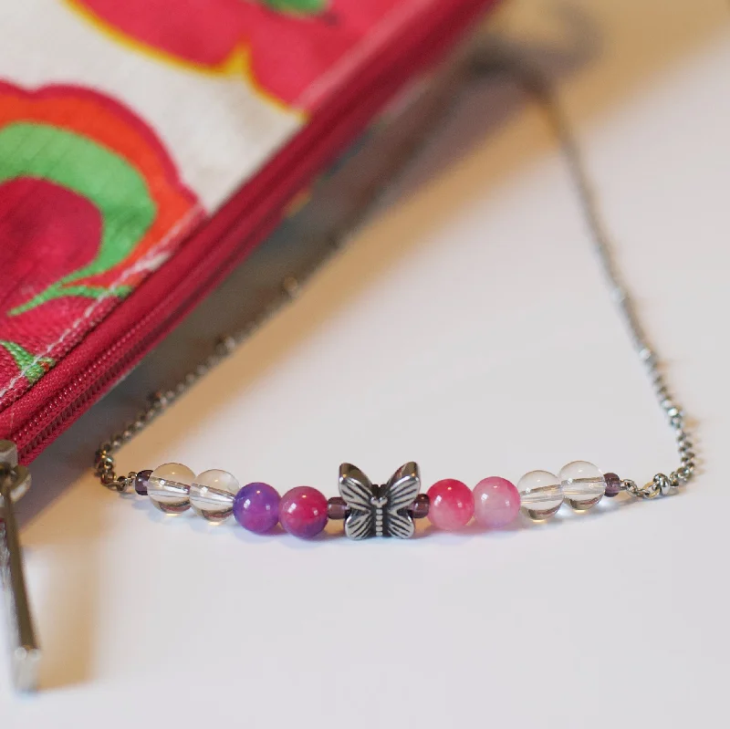 - Chinchilla cooling ice nest ceramic plateSilver Chain Butterfly Necklace