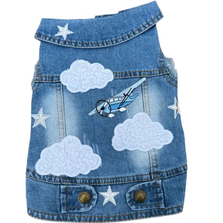 Pet walking leash setCloud 9 Denim Vest