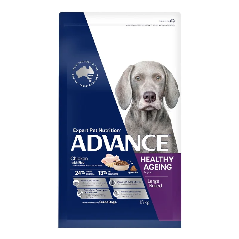  -Fish-containing dog foodAdvance Large Breed Healthy Ageing Chicken & Rice Adult Dry Dog Food 15kg