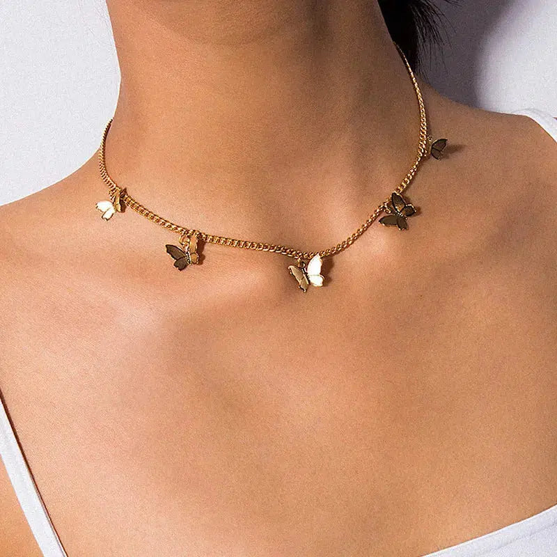 - Dog heart rate monitoring collarChain Butterfly Necklace