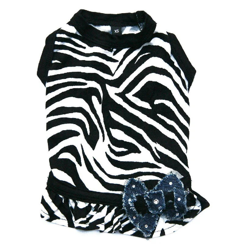 - Cat anti-jump window safety netDiva Zebra Dog Dress