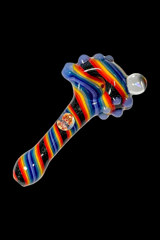---Crush Eye Candy Opal & Dichro Spiral Hand Pipe