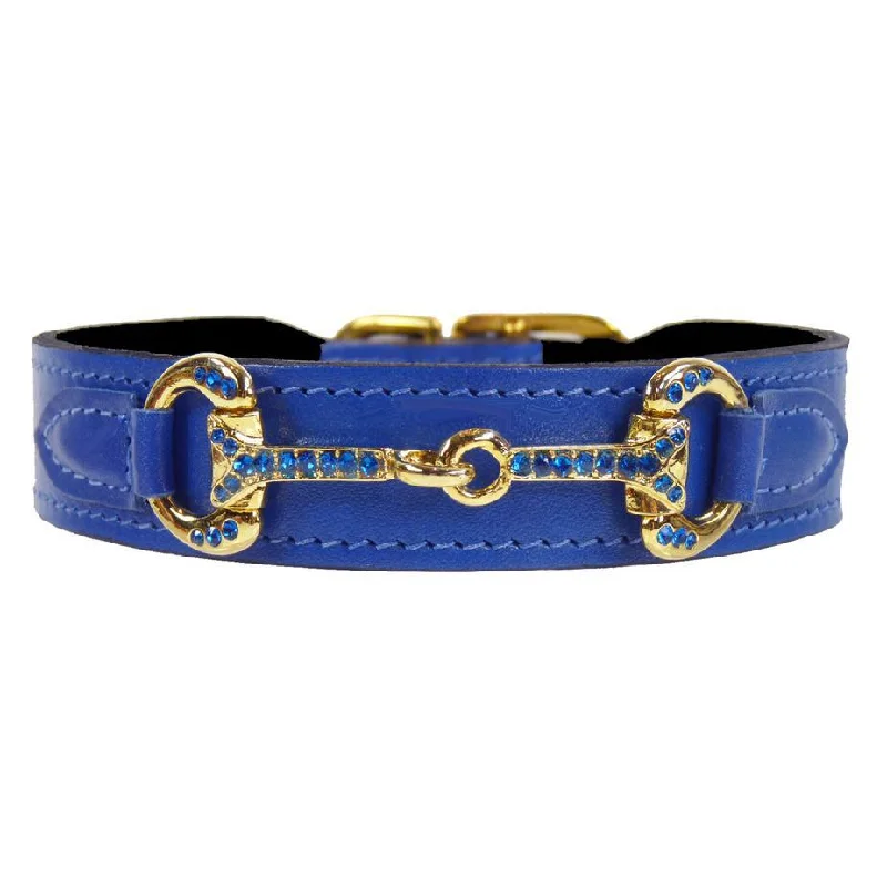 ---Horse And Hound Collection Dog Collar Cobalt Blue