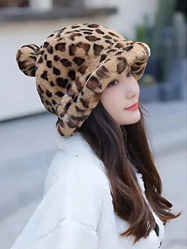 - Pet water dispenser UV sterilization versionLeopard Ear Plush Hat