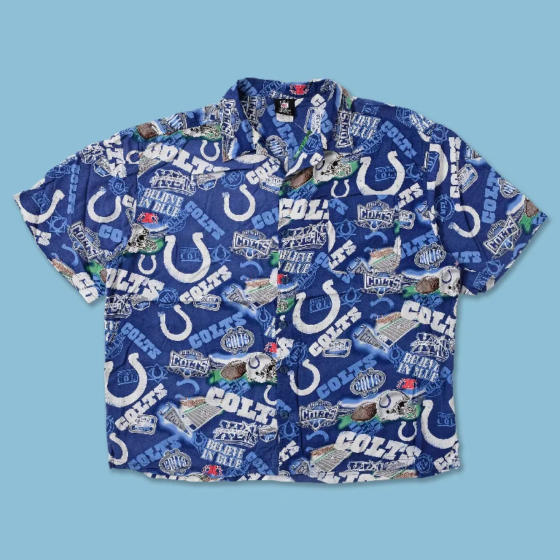 - Winter warm clothes for short-haired dogsVintage Indianapolis Colts Pattern Shirt XLarge - Winter warm clothes for short-haired dogsVintage Indianapolis Colts Pattern Shirt XLarge