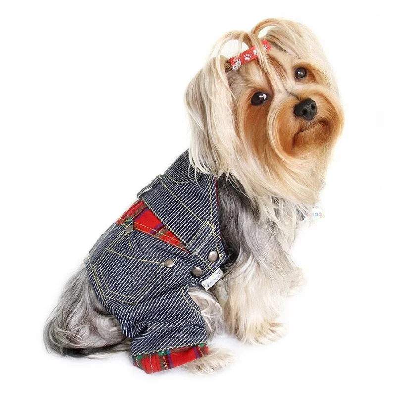 - Pet water dispenser UV sterilization versionAdorable Stripy Denim Dog Overall XLarge