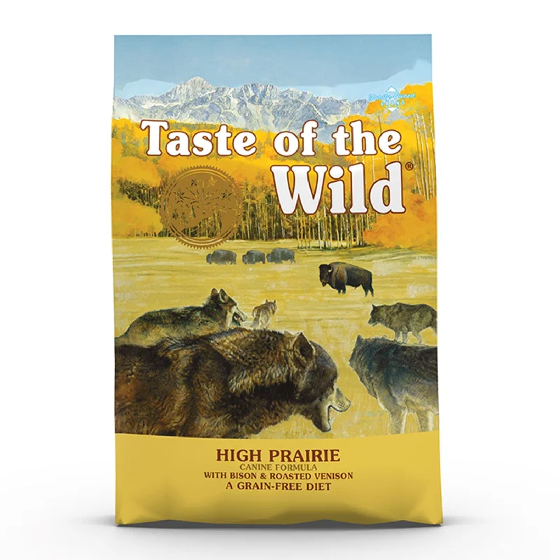 - Natural ingredient dog foodTaste of the Wild Grain Free High Prairie Adult Dry Dog Food