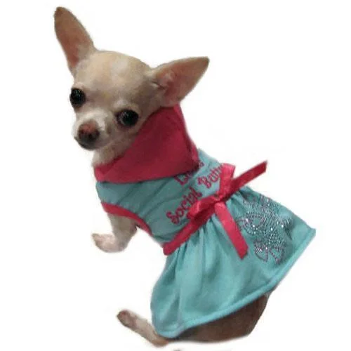 - Dog anti-slip matLittle Social Butterfly Hoodie Dog Dress