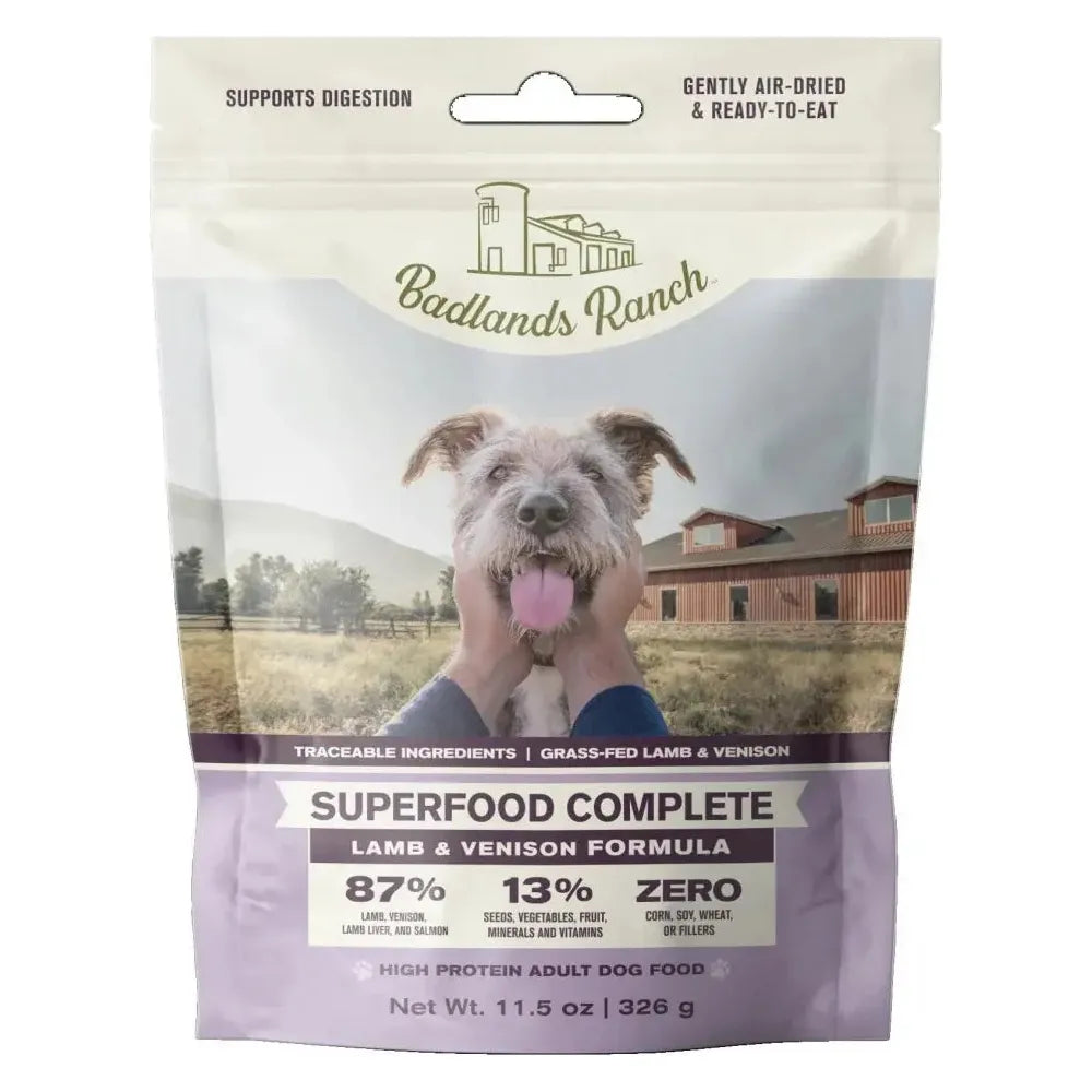 - Organic cotton dog bibsBadlands Ranch Superfood Complete Grain-Free Lamb & Venison Air-Dried Dog Food