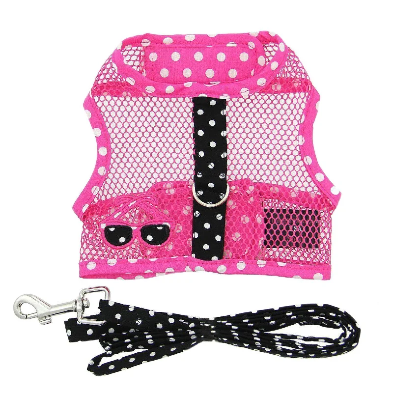 - ​​Pet toys under    yuanCool Mesh Dog Harness And Leash Sunglasses Pink