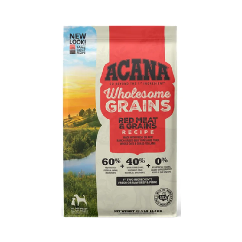 - Food for large dogsAcana Wholesome Grain Red Meat Dry Dog Food