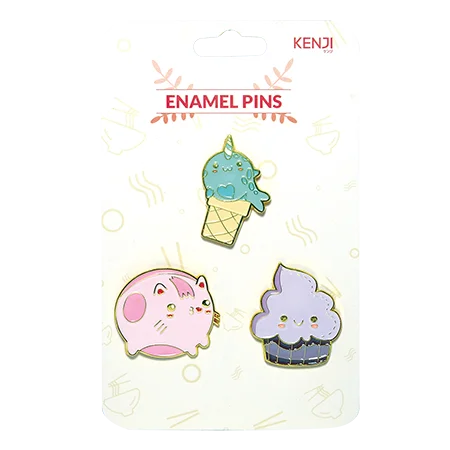  . **Pet mattress is waterproof and washable**Metal Pin Badge 3pcs - Food