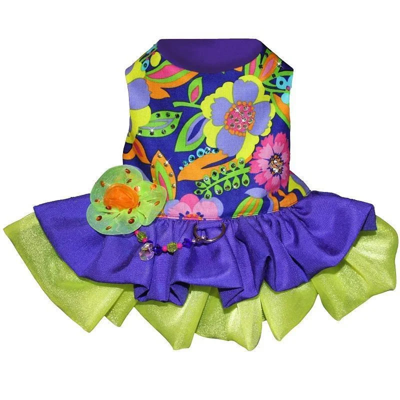- Custom pet birthday cakeElectric Daisy Flower Power Summer Dog Dress