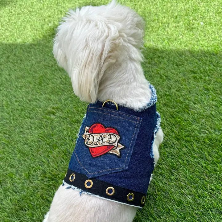 Pet holiday dress-up clothesLove Dad Harness Vest