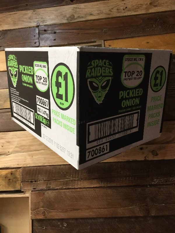 - Cat hair ball removal and hair removal cream12x Space Raiders Pickled Onion 86.5g